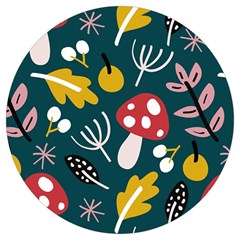 Autumn Nature Sheets Forest Round Trivet by Amaryn4rt