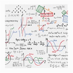 Math Formula Pattern Medium Glasses Cloth (2 Sides) by Wegoenart