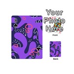 Abstract Background Shape Shapes Playing Cards 54 Designs (Mini) Front - Club8