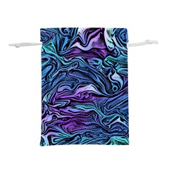 Illustration Abstract Waves Background Texture Lightweight Drawstring Pouch (m) by Wegoenart