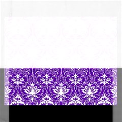 Purple Lace Decorative Ornament - Pattern 14th And 15th Century - Italy Vintage  Rectangular Jigsaw Puzzl by ConteMonfrey