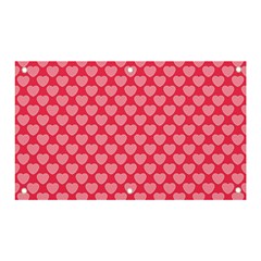 Valentine Lobe Hearts Background Seamless Tile Banner And Sign 5  X 3  by Wegoenart