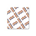 Illustration Abstract-art Diagonal Stripe Stripes Square Magnet Front