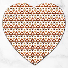 Illustration Geometric Tribal Pattern Design Jigsaw Puzzle (heart) by Wegoenart