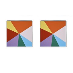 Colorful Paper Art Materials Cufflinks (square) by Wegoenart