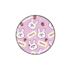 Illustration Rabbit Cartoon Background Pattern Hat Clip Ball Marker (4 Pack) by Sudhe