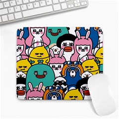 Illustration Animals Cartoon Background Pattern Large Mousepads by Sudhe