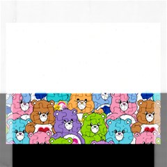 Care Bears Bear Background Cartoon Rectangular Jigsaw Puzzl by Sudhe