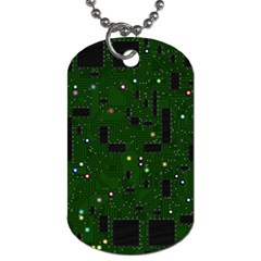 Board Conductors Circuits Dog Tag (one Side) by Jancukart