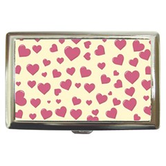 Valentine Flat Love Hearts Design Romantic Cigarette Money Case by Amaryn4rt