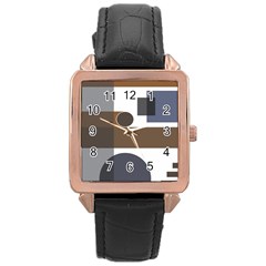 Background Wallpaper Abstract Rose Gold Leather Watch  by Ravend