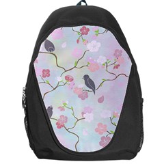 Bird Blossom Seamless Pattern Backpack Bag by Ravend