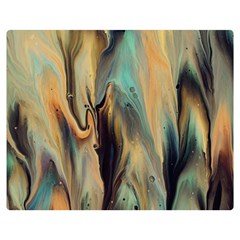 Abstract Painting In Colored Paints Double Sided Flano Blanket (medium)  by Ravend