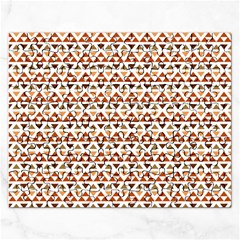 Geometric Tribal Pattern Design Rectangular Jigsaw Puzzl by Ravend