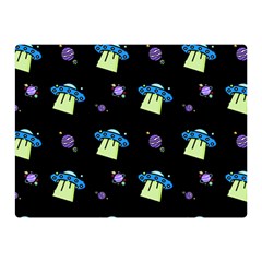 Illustration Cosmos Cosmo Rocket Spaceship -ufo Double Sided Flano Blanket (mini)  by danenraven