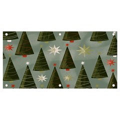 Christmas Trees Pattern Banner And Sign 4  X 2  by artworkshop