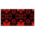 Christmas Red Black Xmas Gift Banner and Sign 4  x 2  Front