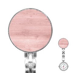 Pink Wood  Stainless Steel Nurses Watch by ConteMonfrey