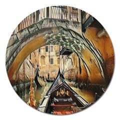 Art Venice Channel Magnet 5  (round) by ConteMonfrey