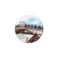 Lovely Gondola Ride - Venetian Bridge Golf Ball Marker (4 Pack) by ConteMonfrey