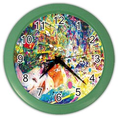 Multicolor Anime Colors Colorful Color Wall Clock by BangZart