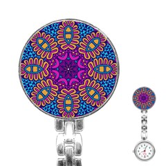 Mandala Fishes Stainless Steel Nurses Watch by ConteMonfreyShop