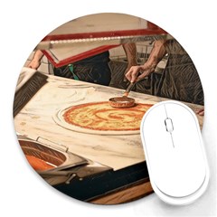 Let`s Make Pizza Round Mousepads by ConteMonfrey