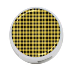 Black And Yellow Small Plaids 4-port Usb Hub (two Sides) by ConteMonfrey