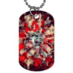 Mirror Fractal Dog Tag (one Side) by Sparkle