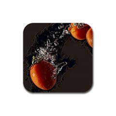 Fresh Water Tomatoes Rubber Square Coaster (4 Pack) by ConteMonfrey