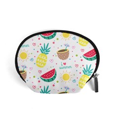 Pineapple And Watermelon Summer Fruit Accessory Pouch (small) by Jancukart