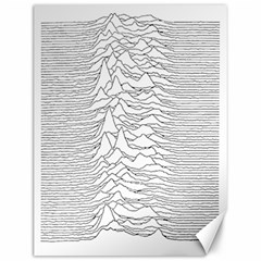 Joy Division Unknown Pleasures Canvas 12  X 16  by Jancukart