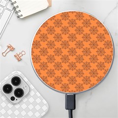 Halloween Black Orange Spider Web   Wireless Charger by ConteMonfrey