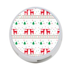 Christmas Illustration Texture Pattern 4-port Usb Hub (one Side) by danenraven