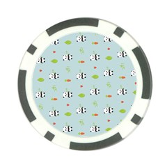 Background Pattern Panda Bamboo Poker Chip Card Guard by Ravend