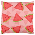 Background Watermelon Pattern Fruit Large Cushion Case (One Side) Front