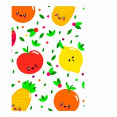 Pattern Fruit Fruits Orange Green Small Garden Flag (two Sides) by Wegoenart