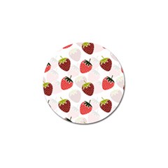 Strawberry Pattern Background Golf Ball Marker (4 Pack) by Wegoenart