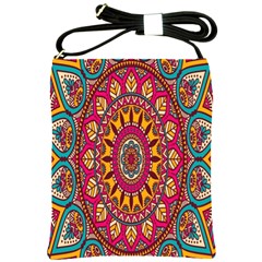 Buddhist Mandala Shoulder Sling Bag by nateshop