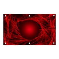 Red Abstract Scratched Doodle Grease Banner And Sign 5  X 3  by Wegoenart