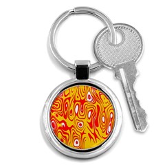 Red-yellow Key Chain (round) by nateshop