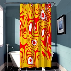 Red-yellow Shower Curtain 36  X 72  (stall)  by nateshop