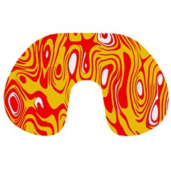 Red-yellow Travel Neck Pillow by nateshop