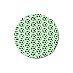 Pattern Ball Soccer Background Magnet 3  (Round) Front