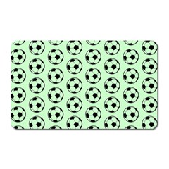 Pattern Ball Soccer Background Magnet (rectangular) by Wegoenart