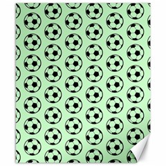 Pattern Ball Soccer Background Canvas 8  X 10  by Wegoenart