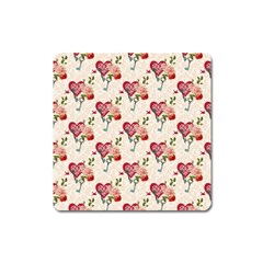 Key To The Heart Square Magnet by ConteMonfrey