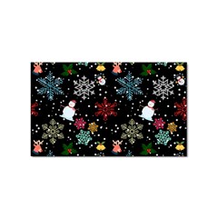 Christmas Thanksgiving Pattern Sticker (rectangular) by Ravend