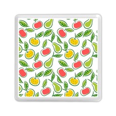 Fruit Fruits Food Illustration Background Pattern Memory Card Reader (square) by Ravend