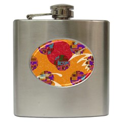 Abstract Backgroundgraphic Wallpaper Hip Flask (6 Oz) by Ravend